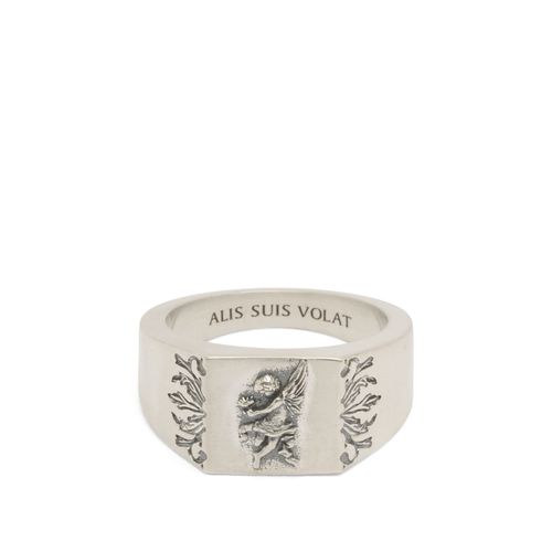 Men's Cherub Ring in Silver