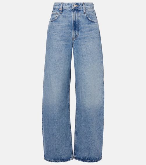 Low Curve mid-rise wide-leg jeans