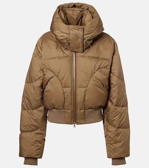 Hooded cropped jacket