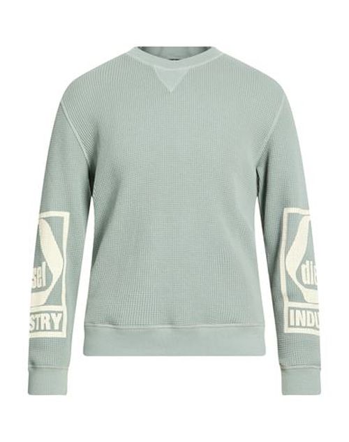 Man Sweatshirt Sage green Size S Cotton