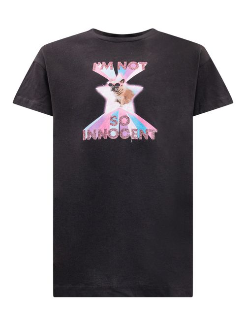 Kids Black Graphic T-Shirt