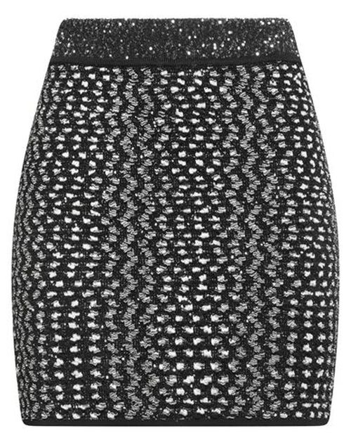 Woman Mini skirt Black Size 6 Viscose, Polyamide, Polyester, Elastane
