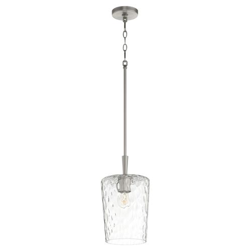 Satin Nickel Pendant from the Goodwin Collection