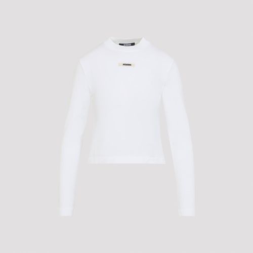 Long Sleeve T-Shirt with Gros Grain Detail