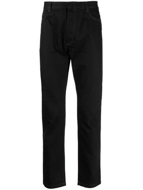 Five-pocket skinny-cut trousers - Black