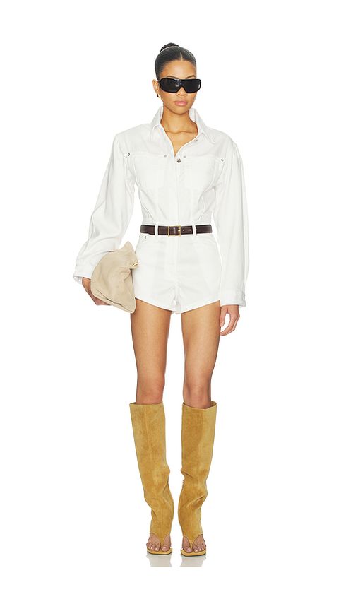IRO Anneso Romper in Ceramic Denim. 32 also , 36, 38