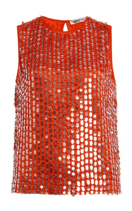 Eleanor Beaded Silk Top - Moda Operandi
