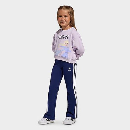 Girls Toddler and Little Kids x Disney Frozen Sweatshirt and Leggings Set in Ice Lavender/Dark Blue 