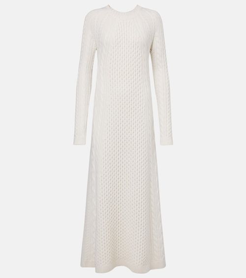 Nyla cable-knit cashmere maxi dress