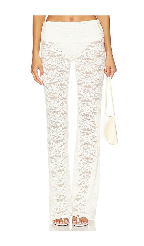 Bananhot Nana Pant in Cream Lace - Cream. L also in