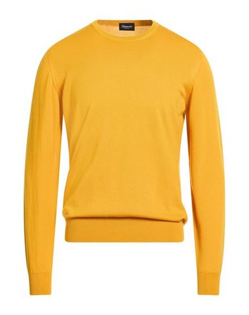 Man Sweater Marigold Size 36 Merino Wool