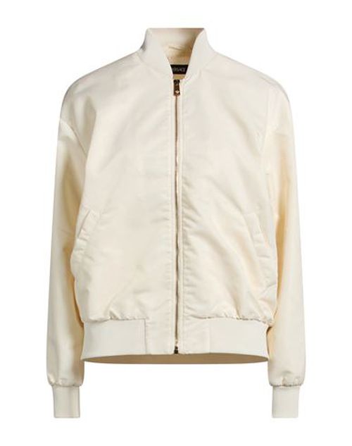 Woman Jacket Cream Size 6 Polyamide