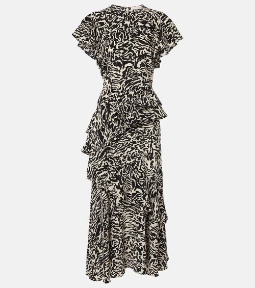 Amaia silk crêpe de chine midi dress