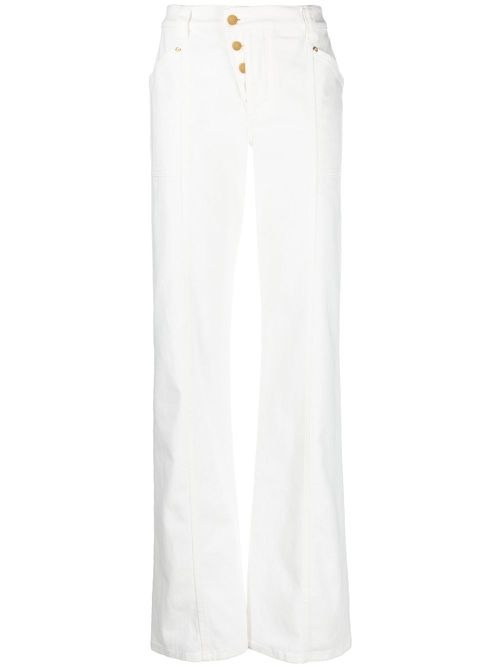 Straight-leg trousers - White