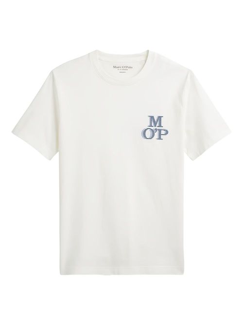 Logo-embroidered crew neck t-shirt - White