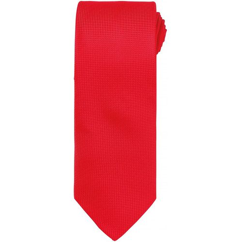 Premier Mens Micro Waffle Formal Work Tie (Pack of 2) (Red) - One Size