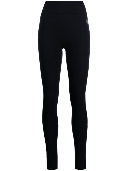 High-waisted ski leggings - Blue