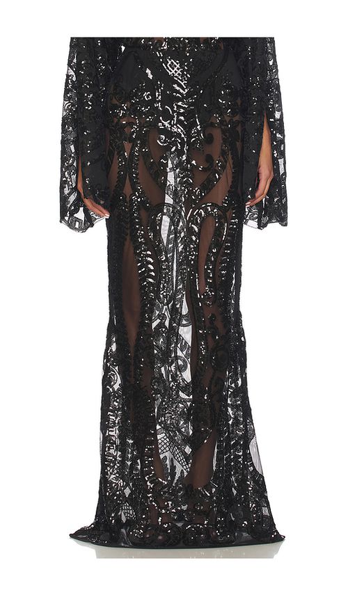 Norma Kamali Obie Long Skirt in Black. M also in