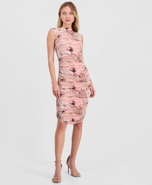 Women's Printed Sleeveless Sheath Dress, Macy's Exclusive - Desert Rose Multi