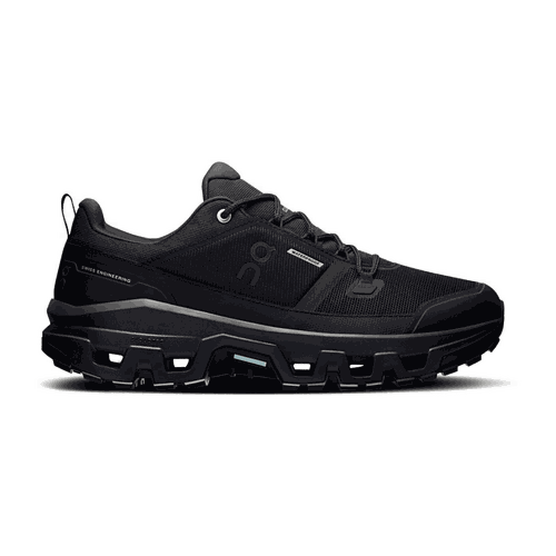 On Cloudrock Low Wp in Black & Black - Black. 7 also .5, 8, 8.5, 9, 9.5, 10, 10.5, 11, 11.5