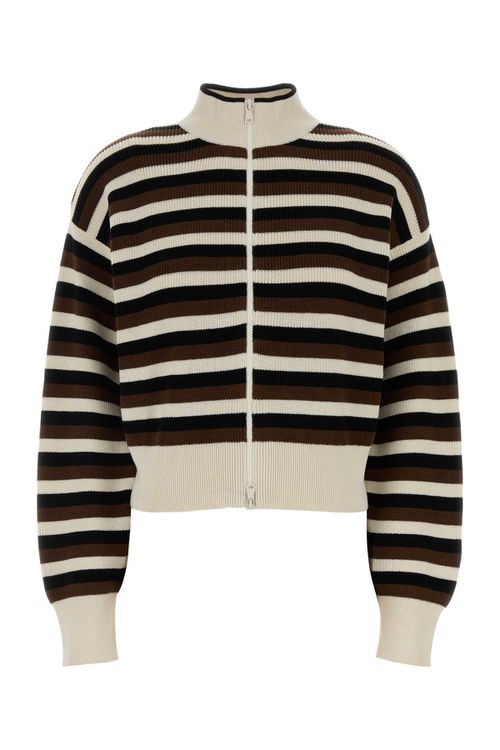Embroidered Cotton Cardigan C0z10 Exterior: Maglieria - Women