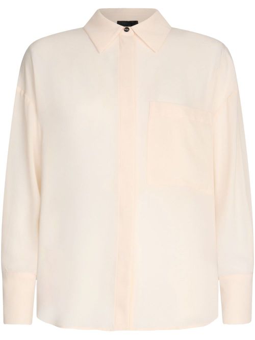 Champagne-coloured oversized shirt - Neutrals