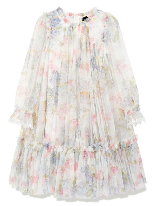 Floral-print dress - White