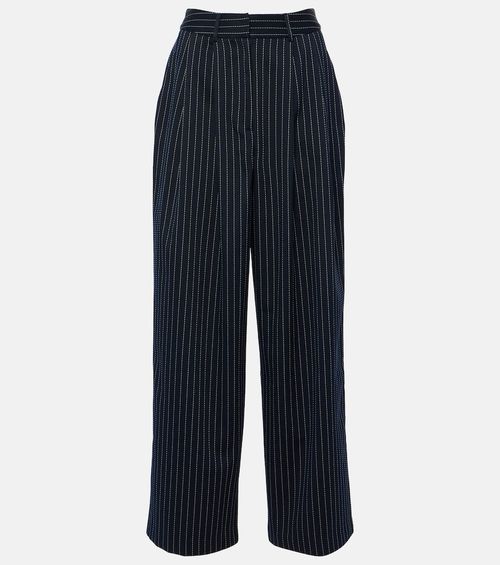 Ripley pinstripe twill wide-leg pants