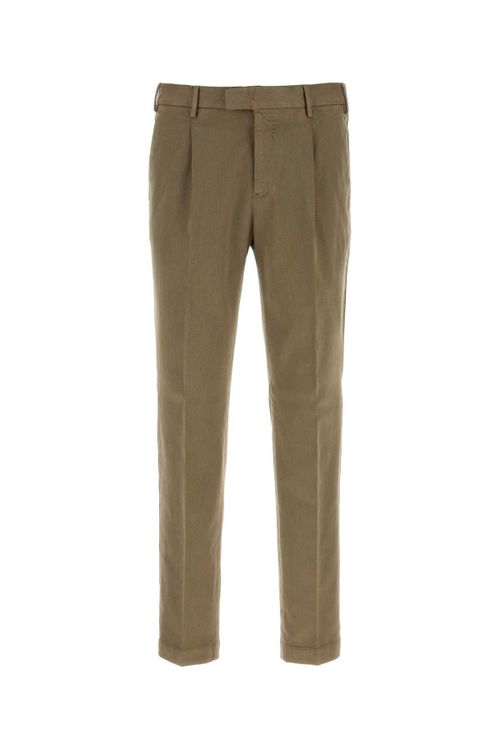 Stretch Cotton Trousers — Green