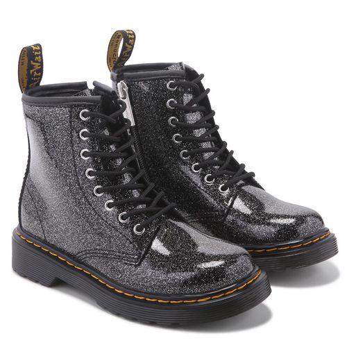 Kids' 1460 Combat Boot Big Kid Boots (Black Glitter)