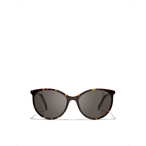 Womens Brown Pantos Sunglasses