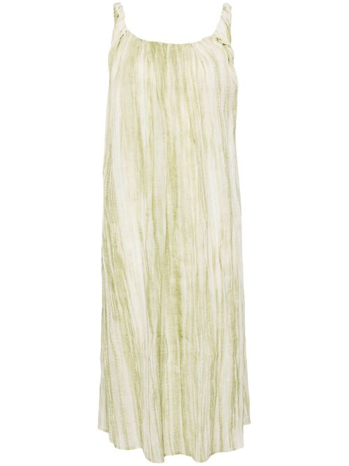 Twisted-straps shift dress - Green
