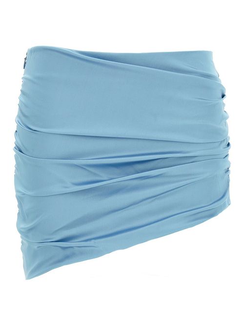Mini satin skirt