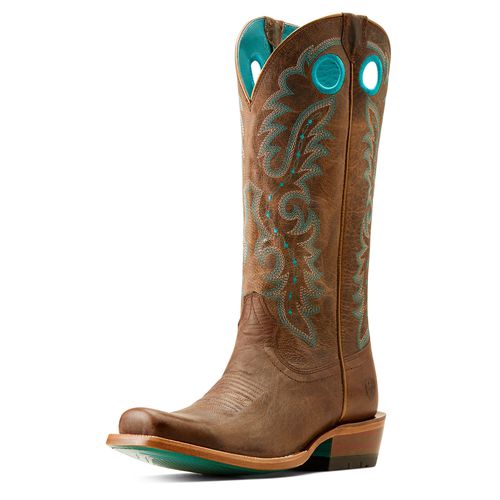 Women's Futurity Boon Western Boots in Pecan Brown, B Medium Width