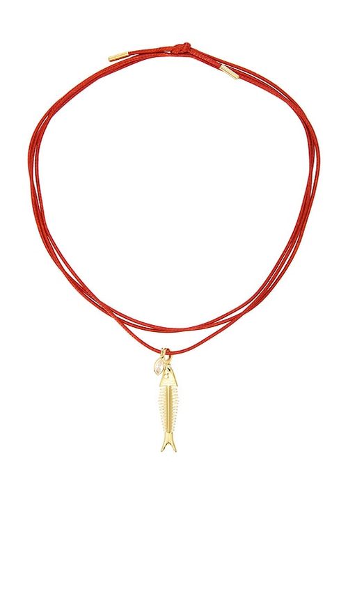 Eliou Spina Wrap Necklace in Red