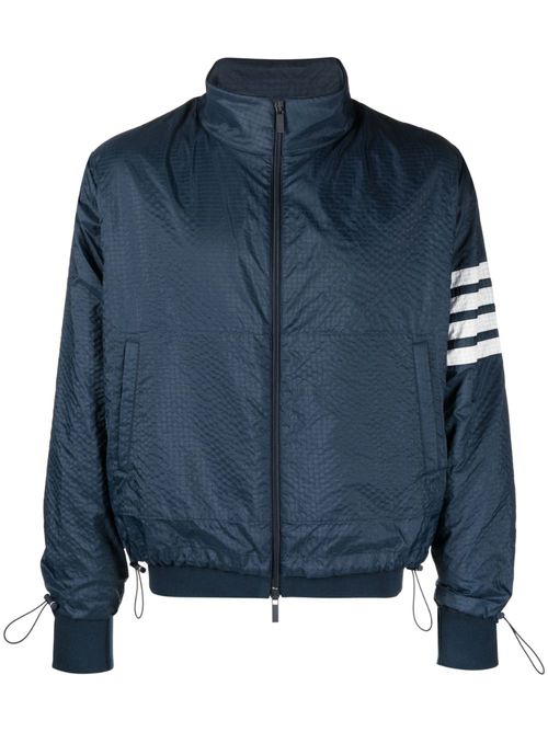 4-Bar stripe ripstop jacket - Blue