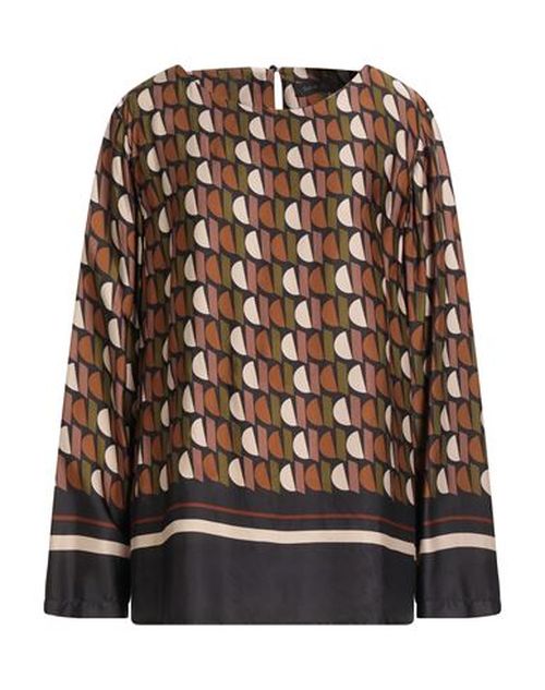 Elena Mirò Woman Top Military green Size 16 Viscose