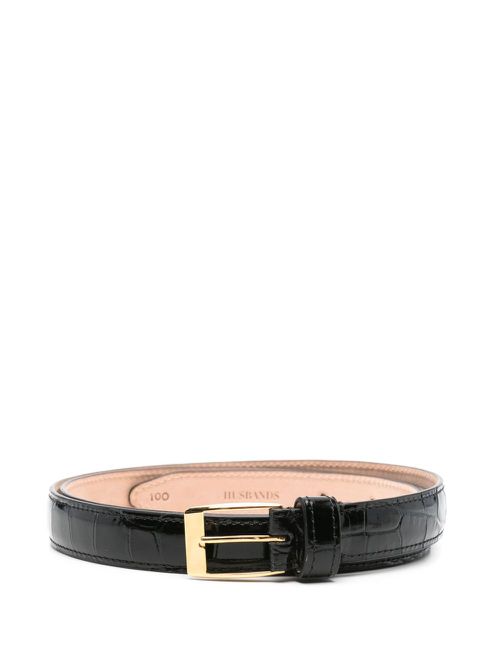 Leather belt - Black