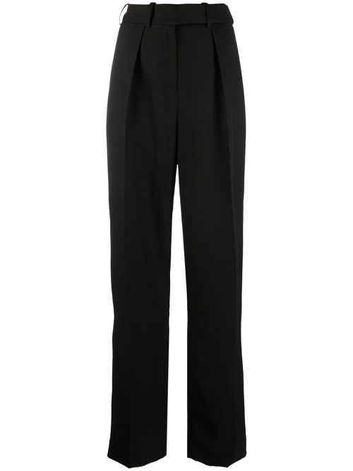 Tailored wool trousers - Black
