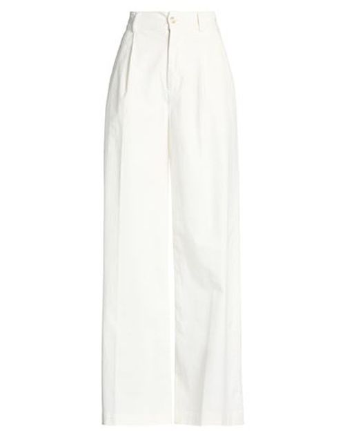 Woman Pants Ivory Size 27 Cotton, Modal, Elastane