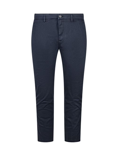 Navy Blue Slim Chino Trousers