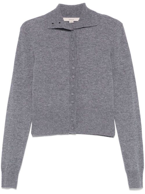 Turtleneck cardigan - Grey