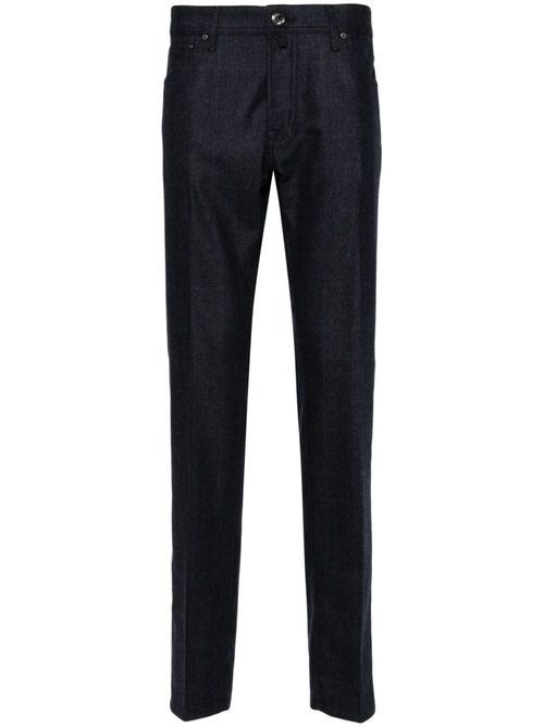 Prince of Wales check trousers - Blue