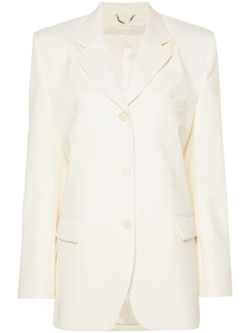 Single-breasted blazer - Neutrals