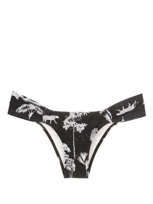 Ritz graphic-print bikini bottoms - Black
