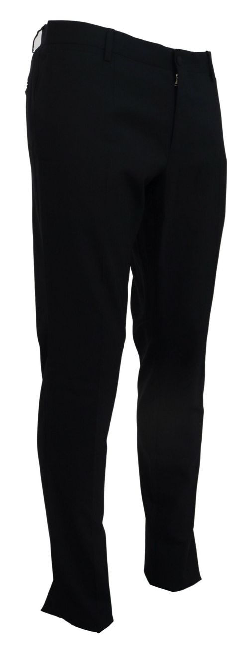 Wool Stretch Dress Trousers — Navy