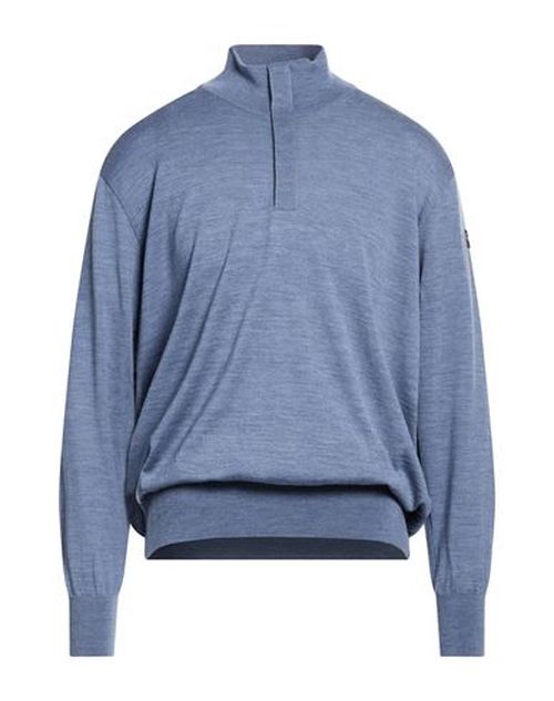Man Turtleneck Slate blue Size XL Virgin Wool, Lambskin