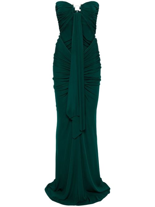 Gemstone-embellished maxi dress - Green