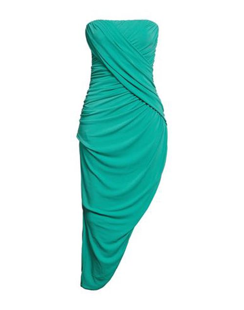 Woman Mini dress Green Size 10 Polyester, Elastane