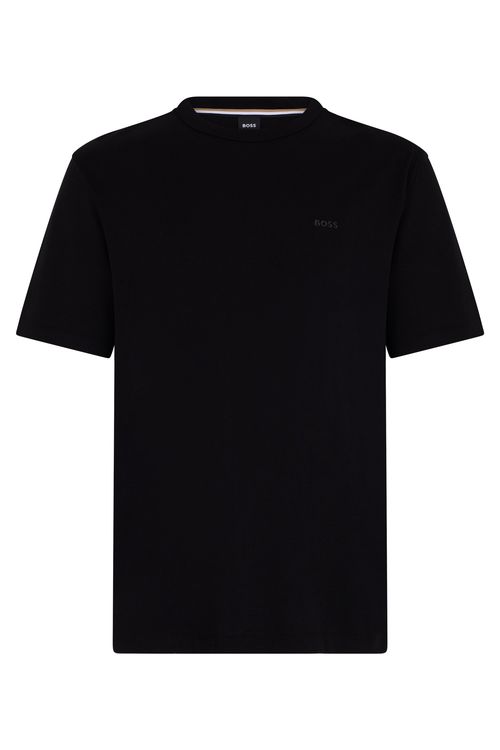 Cotton Short-Sleeve T-Shirt — Black